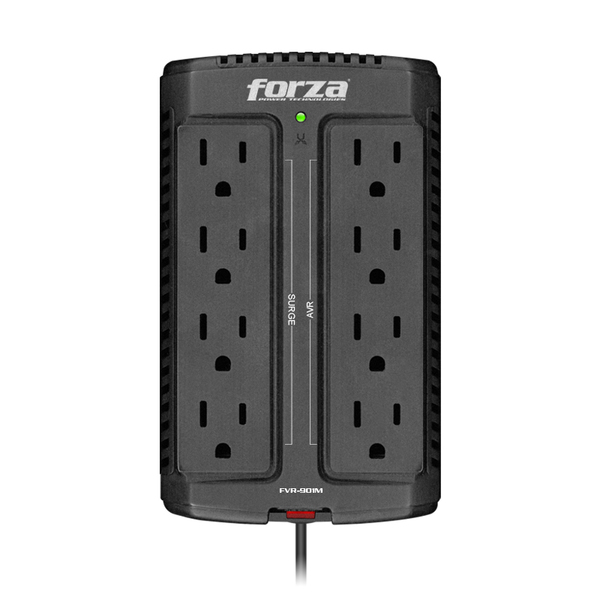 Imagen 1 del producto “Regulador FORZA Capacidad de voltaje 900VA/450W. 8 tomas de corriente. - ”