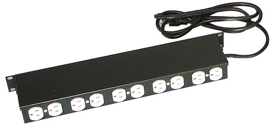 Imagen 1 del producto “Barra multicontacto NORTH SYSTEM - Negro, 10 contactos. ”
