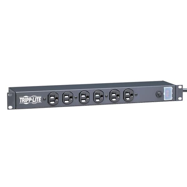 Imagen 1 del producto “Barra de contactos Tripp Lite para instalación en rack 1U - 120V, 15A, 5-15P, 12 tomacorrientes ”