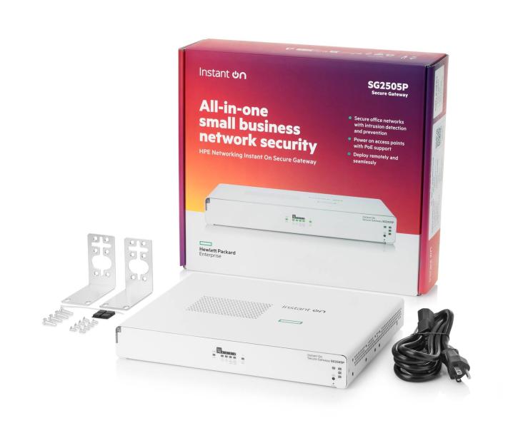 Imagen 1 del producto “Secure Gateway HPE Instant On SG2505P 5 Puertos SmartRate 2.5G PoE+ Firewall VPN balanceo de carga IDS/IPS (S0G34A) - ”