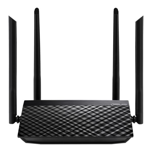 Imagen 1 del producto “Router ASUS RT-AC1200_V2 - 300 + 867 Mbps, Antena  externa x 4, Transmitir / Recibir Tecnología MIMO 2, 4 GHz 2 × 2, 5 GHz 2 × 2 ”