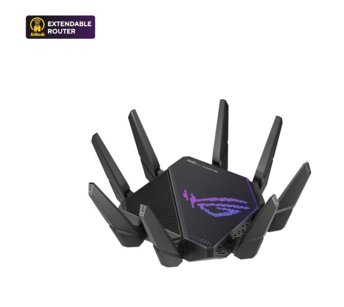 Imagen 1 del producto “Router ASUS ROG Rapture GT-AX11000 Tri-Band WiFi 6 router para gaming - puerto de 2.5G, puerto de 10G, hardware mejorado, aceleración de juego tres niveles ”