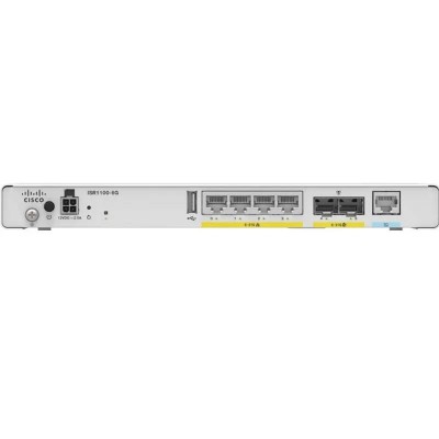 Imagen 1 del producto “Router ISR1100 Series con 4 puertos WAN/LAN GE y 2 puertos SFP (para habilitarlos con fibra óptica o cobre) - ”