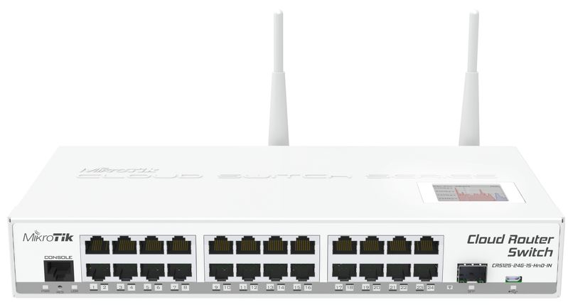 Imagen 1 del producto “Cloud Router Switch  MIKROTIK  CRS125-24G-1S-2HND-IN - 1000 Mbit/s, 2, 4 GHz ”