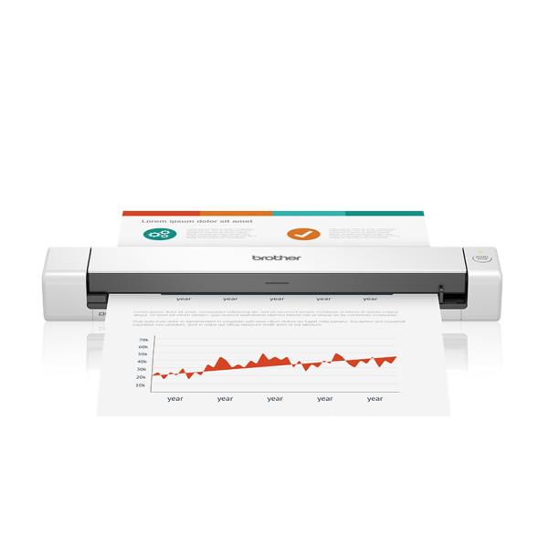 Imagen 1 del producto “Escáner portátil Brother Valor DS640 - 15 ppm, Micro USB 3.0, soporta 1 hoja/credencial por escaneo, escanea hasta 100 hojas diarias ”