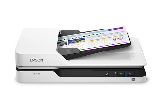 Imagen 1 del producto “Escáner EPSON WORKFORCE DS-1630 - 216 x 355 mm, Cama plana, CIS, 1500 páginas, 25 ppm ”