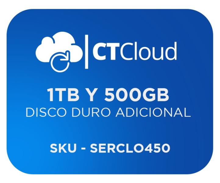 Imagen 1 del producto “Servidor Virtual en la Nube  CT Cloud NCST1500 - Servicio de Nube, Servidor Virtual, 1tb y 500gb ”