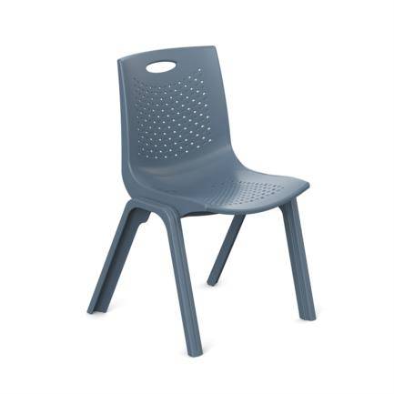 Imagen 1 del producto “Silla de Visitas / Comedor  NEXTEP NE-663G color Gris Oscuro - soporta hasta 120 Kg ”