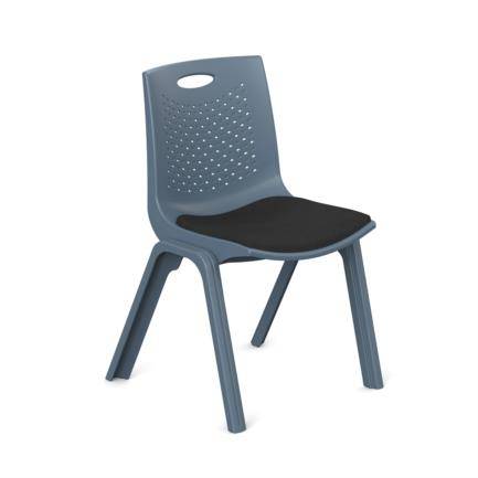 Imagen 1 del producto “Silla de Visitas / Comedor  NEXTEP NE-664G color Gris Oscuro - soporta hasta 120 Kg ”