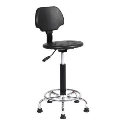 Imagen 1 del producto “Silla de trabajo Nextep NE-653T Alta Resistente Respaldo y asiento de poliuretano color negro Soporta  hasta 120 Kgs - ”