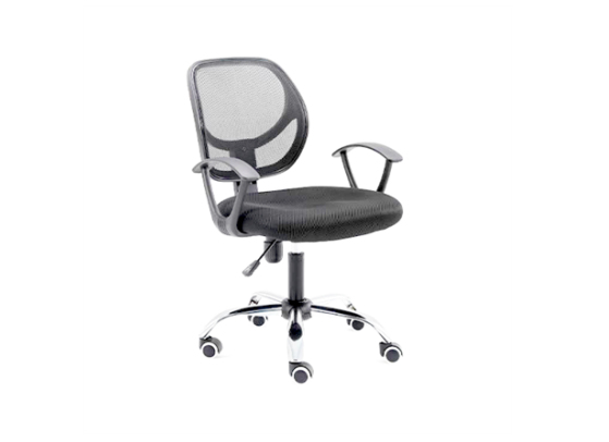 Imagen 1 del producto “Silla Secretarial NEXTEP NE-650S Altura Ajustable y Reclinable Giratoria y Cromada - Color Negro ”