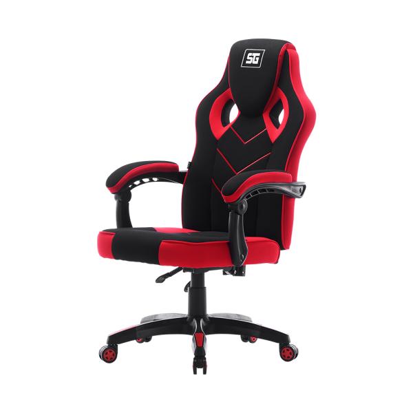Imagen 1 del producto “Silla Vorago Start the Game. CGC301-RD. Tela - reclinable, negro/rojo ”