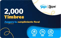 Imagen 1 del producto “Timbres Fiscales ASPEL Paquete de 2000 Timbres FACTE/2000 (Electrónico) - ”
