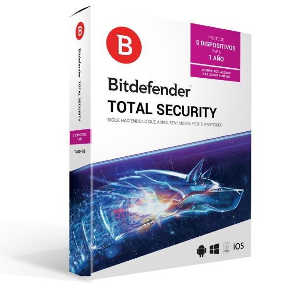 Imagen 1 del producto “Antivirus BITDEFENDER TMBD-410 - 5 licencias, 1 Año(s) ”