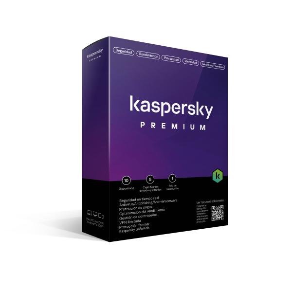 Imagen 1 del producto “Kaspersky Premium 10 Dispositivos 1 Año (Total Security) - ”