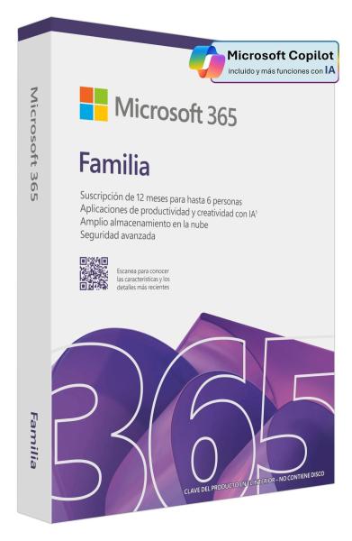 Imagen 1 del producto “MICROSOFT 365 FAMILY LICENCIA EP2-32394 - ”