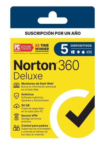 Imagen 1 del producto “NORTON 360 DELUXE 5D 1A 21443401 - ”