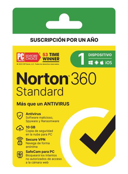 Imagen 1 del producto “NORTON 360 STANDARD 1D 1A 21443411 - ”