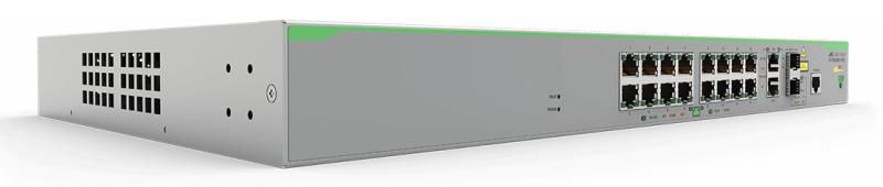 Imagen 1 del producto “Switch ALLIED TELESIS PoE+ Administrable CentreCOM FS980M - Capa 3 de 16 Puertos 10/100 Mbps + 2 puertos RJ45 Gigabit/SFP Combo, 250W. AT-FS980M-18PS-10 ”