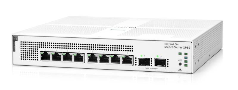 Imagen 1 del producto “Switch HPE Instant On 1930 Gigabit Ethernet - 8 puertos PoE clase 4 2SFP 124 W (JL681A) ”