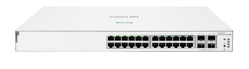 Imagen 1 del producto “Switch HPE Instant On 1930 Gigabit Ethernet - 24 puertos PoE Clase 4 195 W, 4SFP+ 10GbE (JL683B) ”