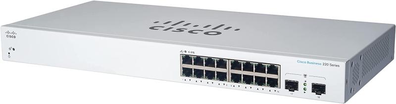 Imagen 1 del producto “Switch  CISCO CBS220-16P-2G-NA - Blanco, 16 puertos ”