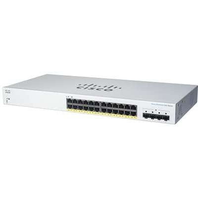 Imagen 1 del producto “Switch  CISCO CBS220-24P-4G-NA - Blanco, 24 puertos ”