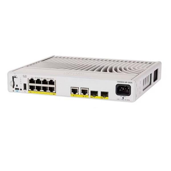 Imagen 1 del producto “Switch C9200CX-8P-2X2G-A Cisco - switch capa 3 administrable de 8 puertos PoE 10/100/1000 Gigabit Ethernet + 2 puertos RJ45 a 1G y 2 puertos SFP a 10G ”