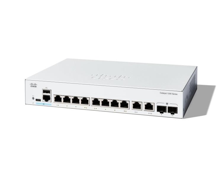 Imagen 1 del producto “SWITCH CISCO CATALYST C1200-8T-E-2G - montable en rack, equipo sustituto del CBS250-8T-E-2G-NA ”