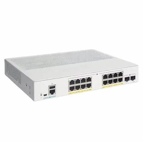 Imagen 1 del producto “SWITCH CISCO CATALYST C1300-16FP-2G - montable en rack, equipo sustituto del CBS350-16FP-2G-NA ”