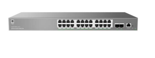 Imagen 1 del producto “Switch Administrable Capa L2++ - 24 ptos Gigabit + 2 SFP, PoE hasta 250W de salida, compatible con GWN Cloud ”