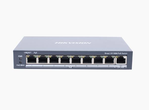 Imagen 1 del producto “Switch Monitoreable PoE+ / 8 puertos 10/100 Mbps PoE+ / 1 puerto 10/100/1000 Mbps de Uplink / PoE hasta 250 metros - ”