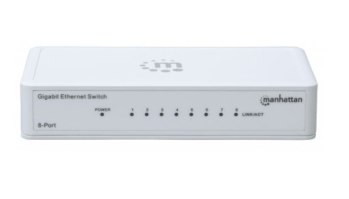 Imagen 1 del producto “Switch de escritorio INTELLINET 560702 - Color blanco ”