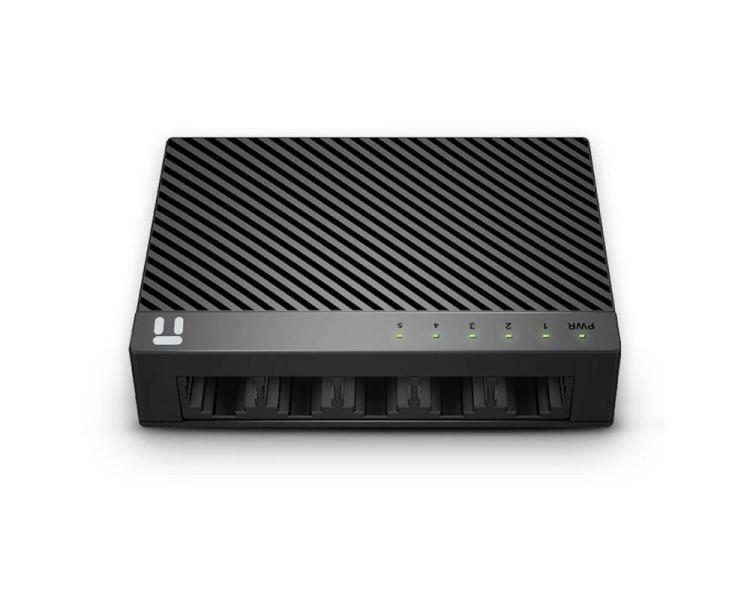 Imagen 1 del producto “Switch NETIS modelo ST3105C - 5 puertos 10/100Mbps Switch de escritorio con Seguro de conector incorporado, No administrable ”