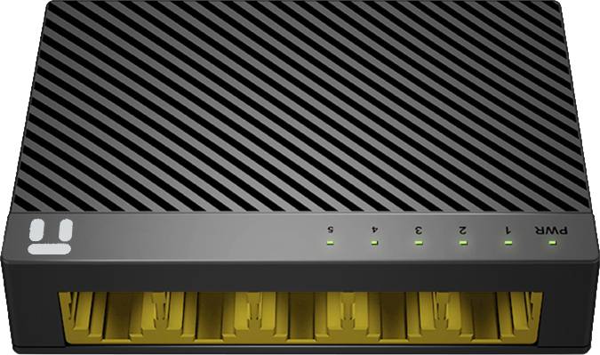 Imagen 1 del producto “Switch NETIS modelo ST3105GC - 5 puertos Gigabit Switch de escritorio con Seguro de conector incorporado, No administrable ”