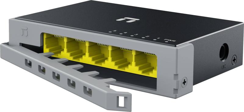 Imagen 1 del producto “Switch NETIS modelo ST105GD - 5 puertos Gigabit, Switch de escritorio, carcasa metálica con Seguro de conector incorporado, No administrable ”
