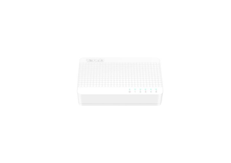Imagen 1 del producto “Switch TENDA S105 - Color blanco, 5 puertos, RJ-45 ”