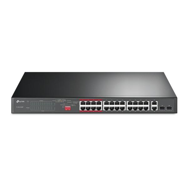 Imagen 1 del producto “Switch POE no Gestionable TP-LINK TL-SL1226P - Negro, 294 W, 24 puertos ”