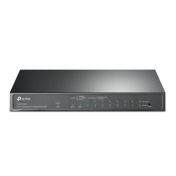 Imagen 1 del producto “Switch Easy Smart Gigabit (TL-SG1210MPE) 9 puertos (RJ45) 10/100/100 - ”