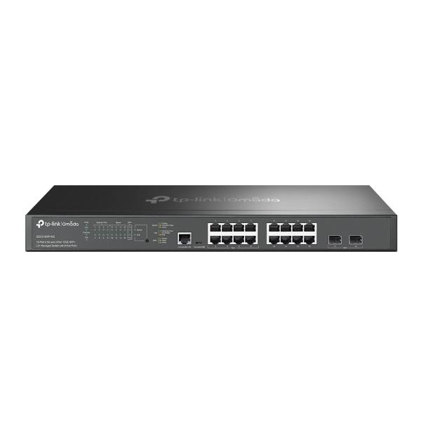 Imagen 1 del producto “Switch Omada L2+ de 16 puertos a 2.5G y 2 SFP+ a 10G - con 8 PoE+ ”