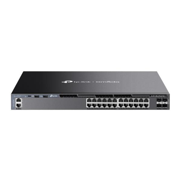 Imagen 1 del producto “Switch administrado L3 apilable Gigabit de 24 puertos Omada con 4 ranuras 10G - ”