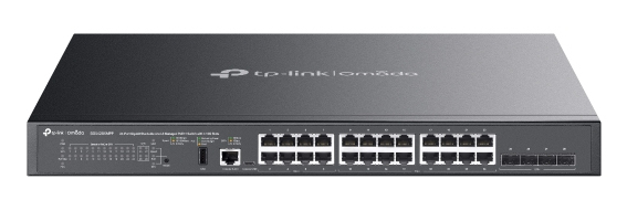 Imagen 1 del producto “Switch TP-LINK SG5428XMPP - Negro, 587, 7 W, 24 puertos ”