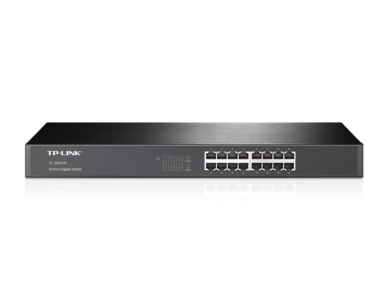 Imagen 1 del producto “Switch  TP-LINK TL-SG1016 - Negro, 16, 10/100/1000 Base-T(X) ”