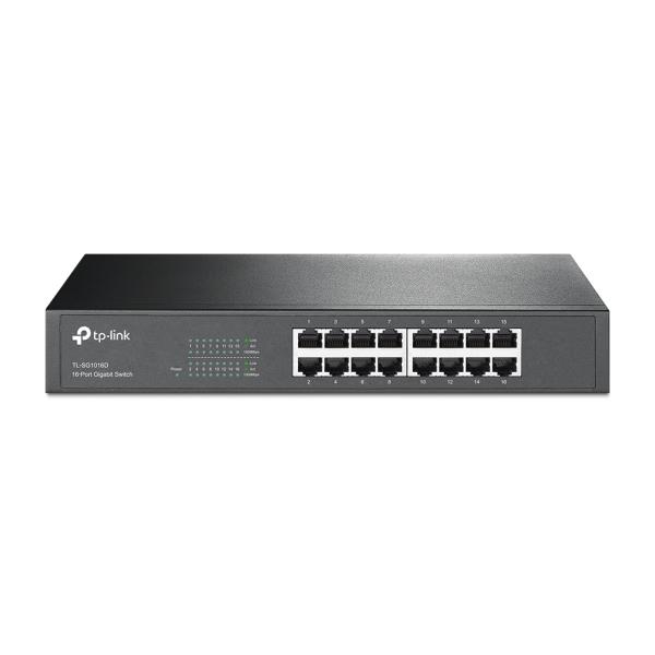 Imagen 1 del producto “Switch TP-LINK - Gris, 10/100/1000 Mbps, 16ptos, Escritorio ”