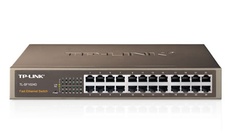 Imagen 1 del producto “Switch TP-LINK TL-SF1024D - Plata, 24 puertos ”