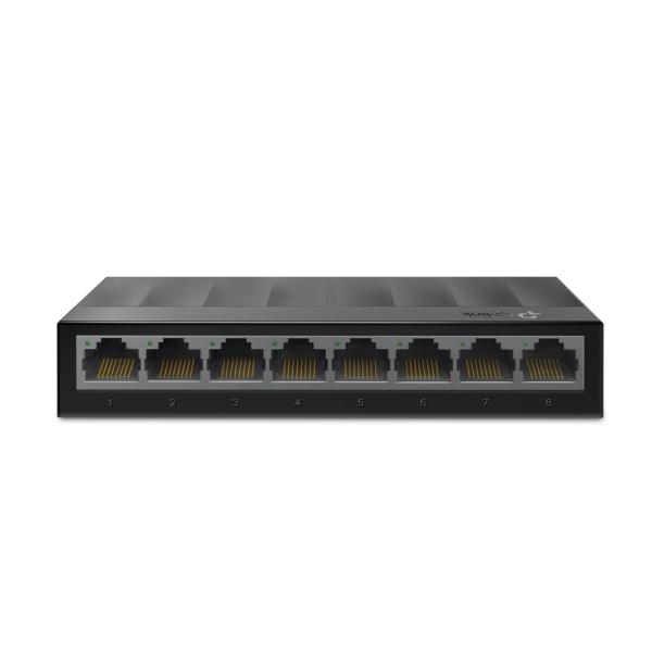 Imagen 1 del producto “SWITCH GIGABIT DE 8 PUERTOD PARA ESCRITORIO CON TECNOLOGÍA GREEN ETHERNET PLUG AND PLAY TP-LINK LS1008G - ”