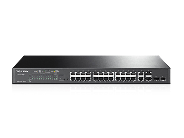 Imagen 1 del producto “Switch POE Inteligente TP-LINK SL2428P - Negro, 24 ”
