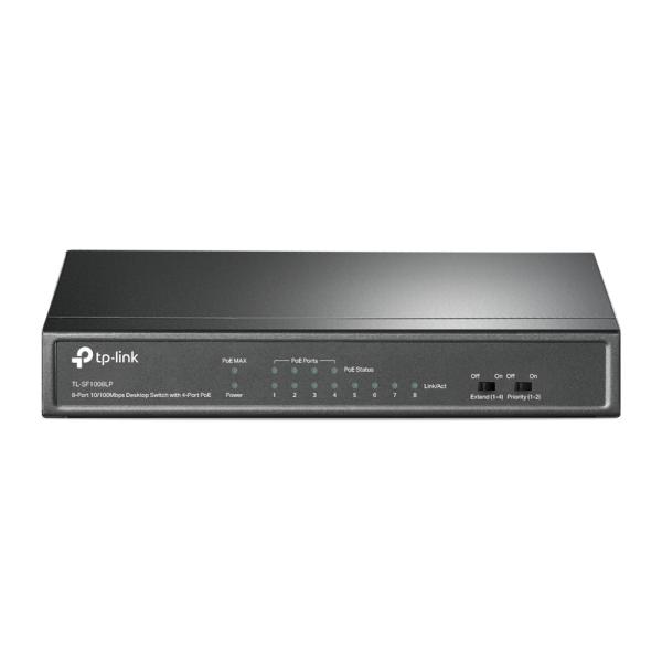 Imagen 1 del producto “Switch no administrable de 8 puertos 10/100Mbps - con 4 puertos PoE ”