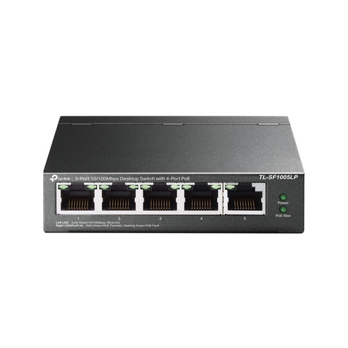 Imagen 1 del producto “Switch no administrable de 5 puertos 10/100Mbps - con 4 puertos PoE ”