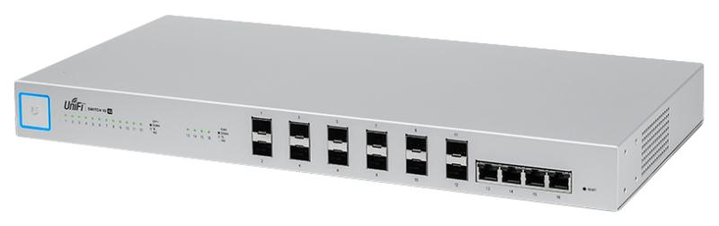 Imagen 1 del producto “Switch Ubiquiti Networks US-16-XG - de acceso administrable, 16 puertos 10G. Puertos: - 12 Puertos 10G SFP+ - 4 Puertos 10G RJ45 - 1 Puerto serial para conf ”
